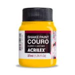 Frasco Pintura para Cuero Acrilex 37ml. Amarillo Dorado 505