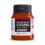 Frasco Pintura para Cuero Acrilex 37ml. Caramelo 569