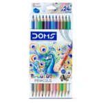 Caja Lapices Bicolor 12 Unidades 24 Colores Doms