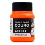 Frasco Pintura para Cuero Acrilex 37ml. Naranja 105
