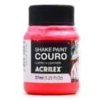 Frasco Pintura para Cuero Acrilex 37ml. Rojo 103