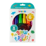 Set 6 Marcadores Wero Blow and Paint + 8 Stencils