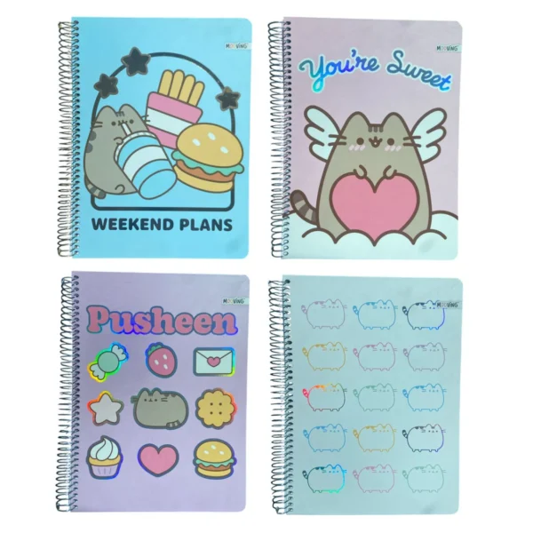 Cuaderno Triple Pusheen Carta 105 Hojas Mooving