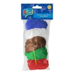 Set Lanas 5 Colores Básicos + Aguja Plástica Art and Craft