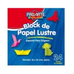 Block Papel Lustre 16x16cm. 24hjs. Proarte
