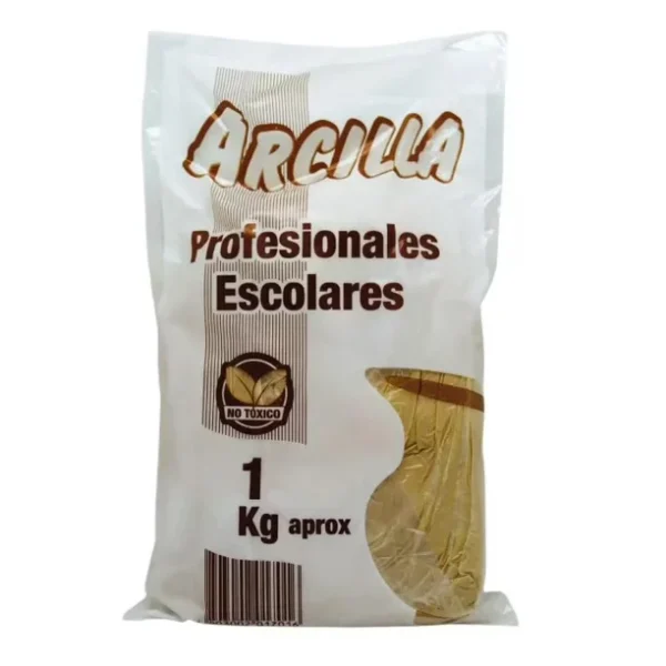 Arcilla 1kg. Uso Escolar y Profesional