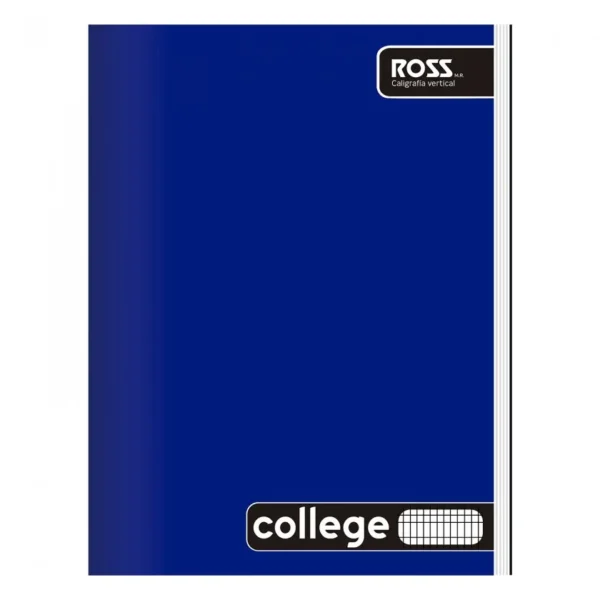 Cuaderno College Liso Caligrafia Vertical 80hjs. Ross