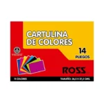 Bolson Cartulina Ross 14hjs. Colores Surtidos