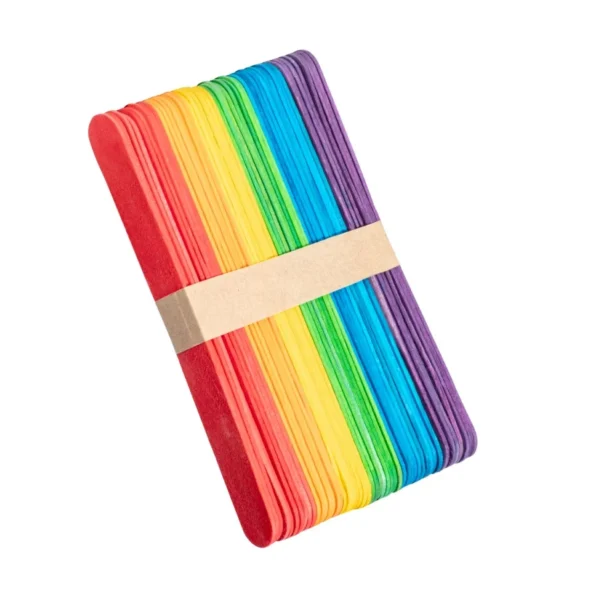 Palos de Helado Jumbo 50U. Colores Surtidos Lucero