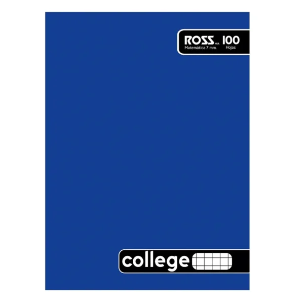 Cuaderno College Liso 7mm 100hjs. Ross