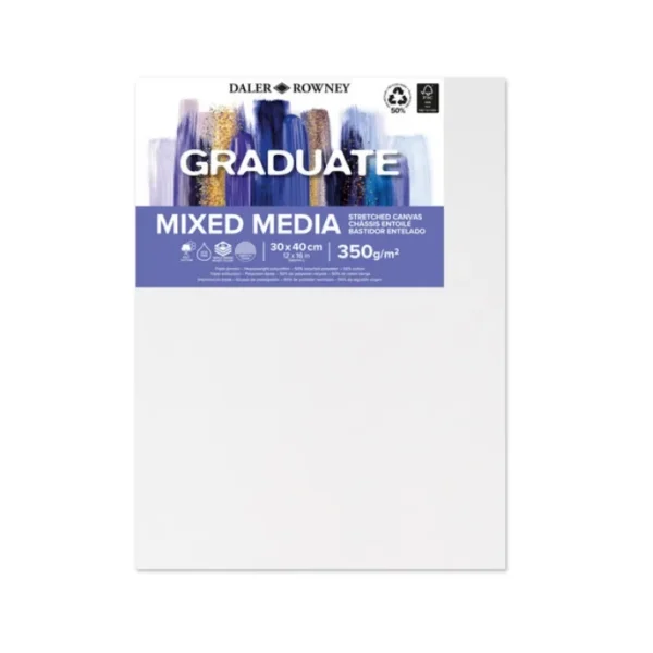 Bastidor Daler Rowney 30x40cm. 350gr. Graduate Mixed Media