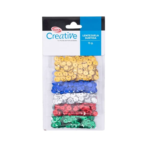 Set Lentejuelas 15gr. 5 Colores Creative