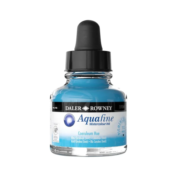 Tinta de Acuarela Daler Rowney Aquafine 29.5ml. Azul Ceruleo