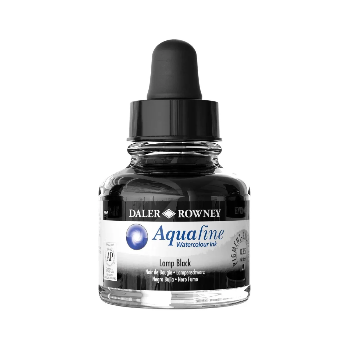 Tinta de Acuarela Daler Rowney Aquafine 29.5ml. Negro Humo - Image 1