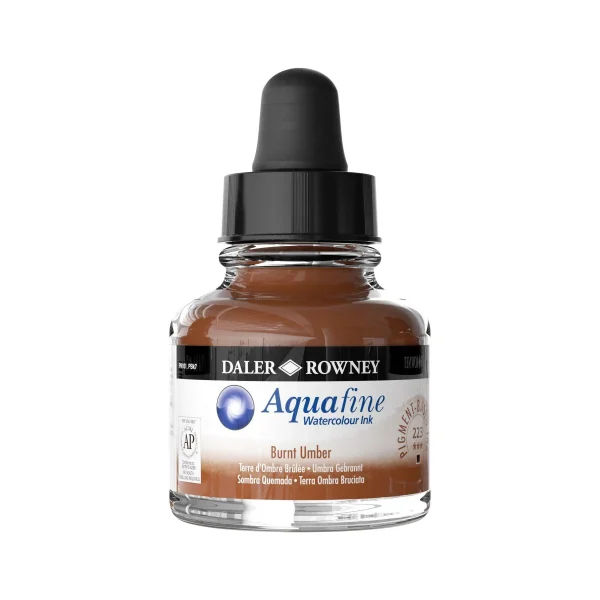 Tinta de Acuarela Daler Rowney Aquafine 29.5ml. Sombra Tostada