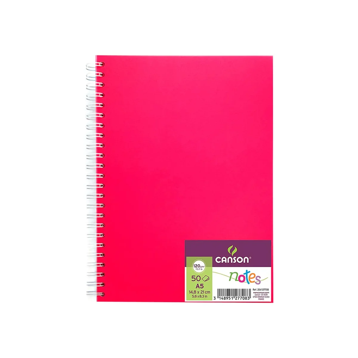 Cuaderno Canson Notes A5 14.8x21cm. 50 Hojas 120gr. Rosa - Image 1