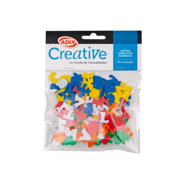 Set Letras de Goma Eva Adhesivas 135U. Creative