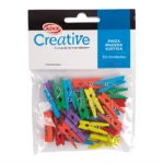 Pinzas de Madera 30U. Surtidas Creative